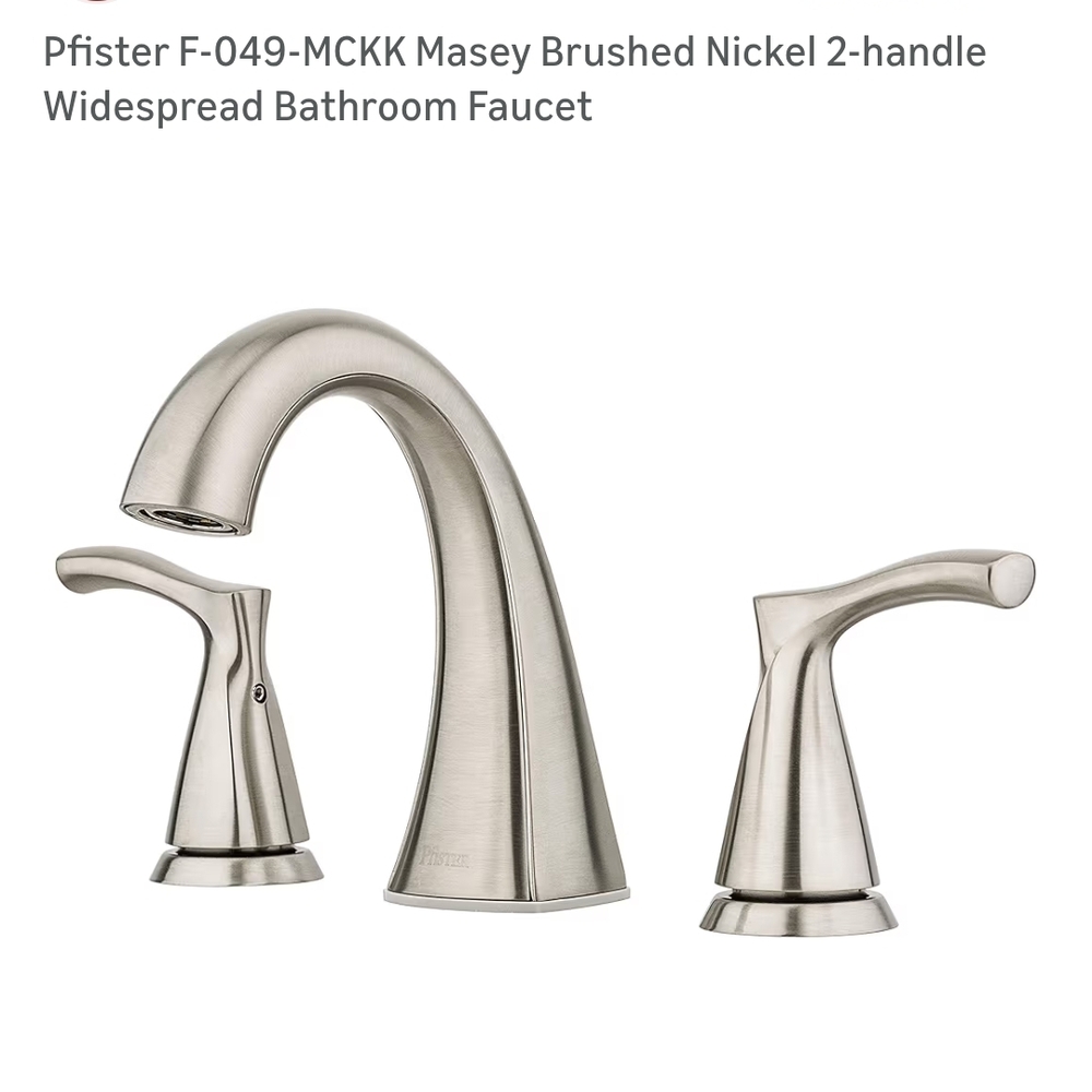 Pfister Masey Brushed Nickel Bathroom Faucet